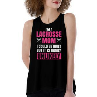 Im A Lacrosse Mom Lacrosse Sports Women's Loose Tank Top | Mazezy