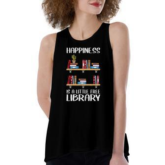 Library Cool Little Free Library Women's Loose Tank Top | Mazezy