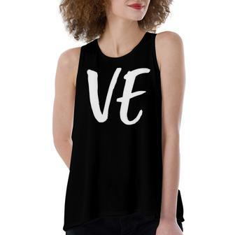 Lo Ve Love Matching Couple Husband Wife Valentines Day Women's Loose Tank Top | Mazezy