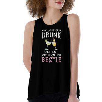 If Lost Or Drunk Please Return To Bestie Matching Women's Loose Tank Top | Mazezy