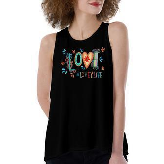 Love Lovey Life Colorful Women's Loose Tank Top | Mazezy
