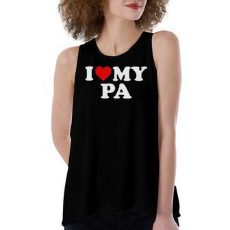 I Love My Pa Toddler Boy Girl Youth Baby Women's Loose Tank Top | Mazezy
