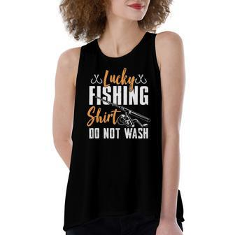 Lucky Fishing Pole Graphic For And Fishermen Women's Loose Tank Top | Mazezy