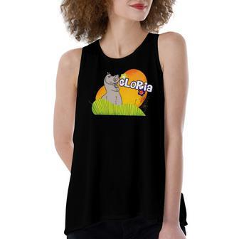 Madagascar Gloria Grass And Flowers Poster Women's Loose Tank Top | Mazezy