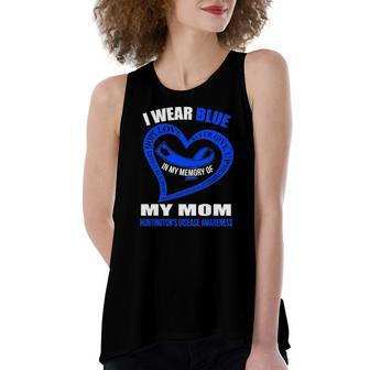 In My Memory Of My Mom Huntingtons Disease Awareness Women's Loose Tank Top | Mazezy