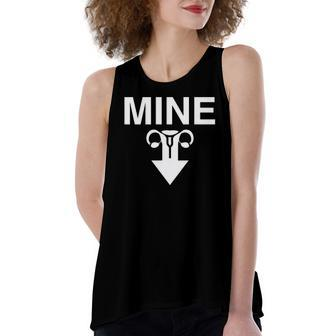 Mine Arrow With Uterus Pro Choice Rights Women's Loose Tank Top | Mazezy