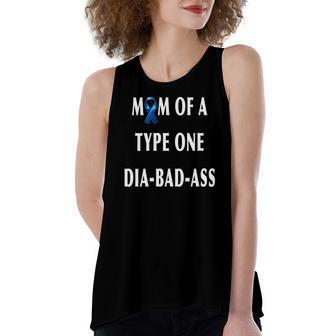 Mom Of A Type One Dia-Bad-Ass Diabetic Son Or Daughter Women's Loose Tank Top | Mazezy