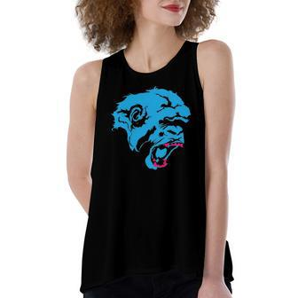 Monkey Growl Love Edm Dance And Rave Women's Loose Tank Top | Mazezy