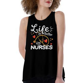 Nurse Life Is Better With Nurse Women's Loose Tank Top | Mazezy