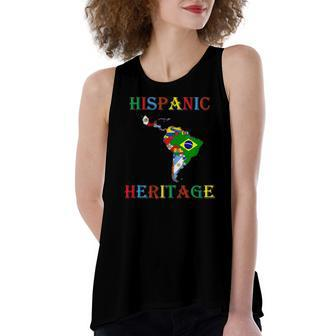 Hispanic Heritage Month All Countries Women's Loose Tank Top | Mazezy