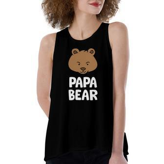 Papa Bear Boys Papa Bear Cute Papa Bear Women's Loose Tank Top | Mazezy