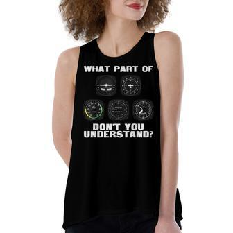 Pilot For Airplane Airline Pilot V2 Women's Loose Tank Top | Mazezy