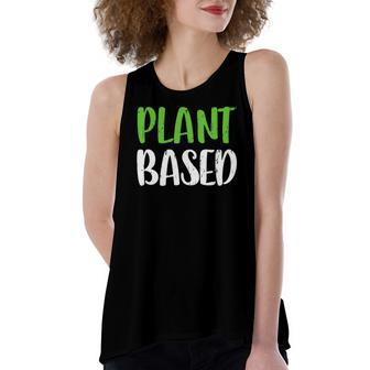 Plant Based Vegetarian Women's Loose Tank Top | Mazezy