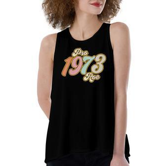 Pro 1973 Roe Mind Your Own Uterus Retro Groovy Women's Loose Tank Top | Mazezy