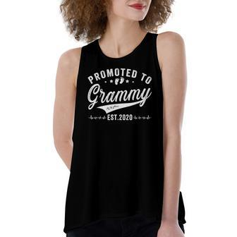 Promoted To Grammy 2022 Vintage Mom Wife Ideas New Mom Women's Loose Tank Top | Mazezy