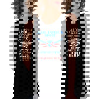 Proud Air Force Mom I Raised Mine Military Mother Women's Loose Tank Top | Mazezy