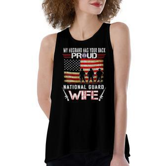 Proud Army National Guard Wife US Military Women's Loose Tank Top | Mazezy