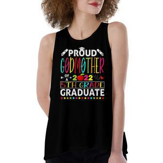 Proud Godmother Of A Class Of 2022 5Th Grade Graduate Women's Loose Tank Top | Mazezy