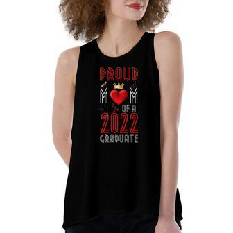 Proud Mom Of A 2022 Graduate Graduation 2022 Mother Red Women's Loose Tank Top | Mazezy