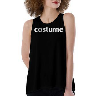 Sarcastic Ironic Punny Funny Halloween Costume Women's Loose Fit Open Back Split Tank Top - Seseable