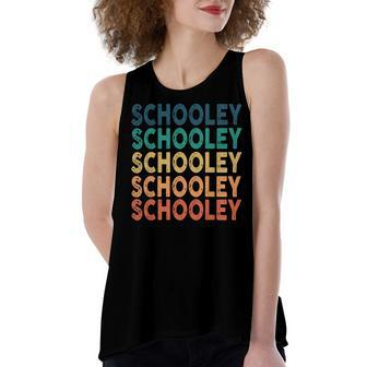 Schooley Name Shirt Schooley Family Name Women's Loose Fit Open Back Split Tank Top - Monsterry