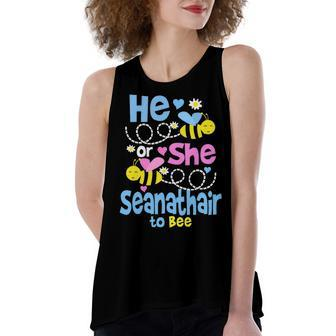 Seanathair Grandpa Gift He Or She Seanathair To Bee Women's Loose Fit Open Back Split Tank Top - Seseable