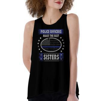 My Sister Is A Police Officer Police Officer Sister Women's Loose Tank Top | Mazezy