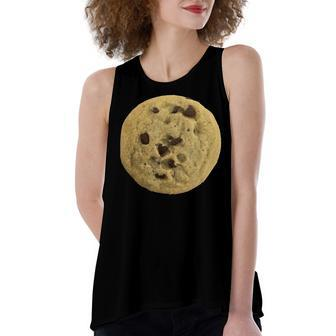 Smart Cookie Chocolate Chip Cookie Halloween Costume Women's Loose Fit Open Back Split Tank Top - Seseable