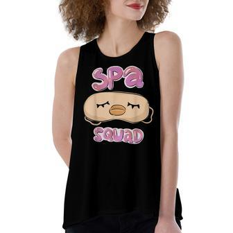 Spa Squad Birthday Pajama Nage Slumber Girl Party Costume Women's Loose Fit Open Back Split Tank Top - Seseable