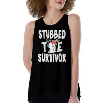 Stubbed Toe Survivor Sarcastic Husband Women's Loose Tank Top | Mazezy