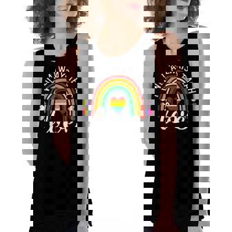 Teacher Ally Lgbt Teaching Love Rainbow Pride Month V2 Women's Loose Tank Top | Mazezy