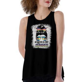 Teacher End Of Year Schools Out For Summer Last Day Beach Trip Women's Loose Tank Top | Mazezy