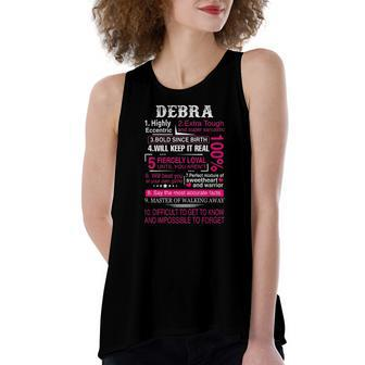 Ten Facts About Debra First Name Women's Loose Tank Top | Mazezy