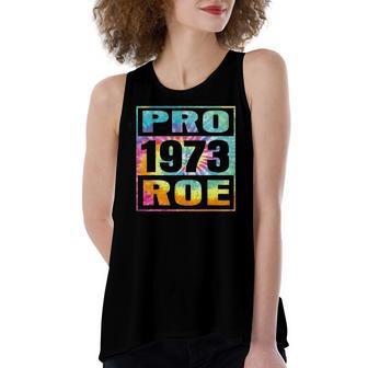 Tie Dye Pro Roe 1973 Pro Choice Rights Women's Loose Tank Top | Mazezy CA