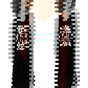 Transgender Mom Free Hug Trans Mom Pride Hug Outfit Women's Loose Tank Top | Mazezy