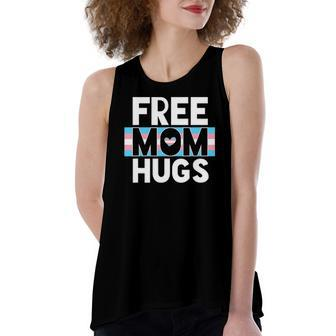 Transgender Mom Free Hug Trans Mom Pride Hug Outfit Women's Loose Tank Top | Mazezy