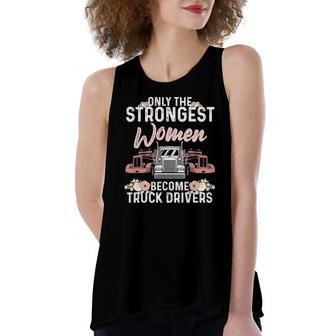 Truck Driver For Girls Lorry Cab Female Driving Women's Loose Tank Top | Mazezy