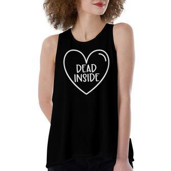 Valentines Hearts Love Dead Inside Valentines Day Women's Loose Tank Top | Mazezy