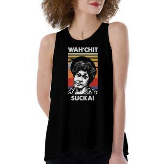 Wahchit Sucka Lawanda Page Aunt Esther Women's Loose Tank Top | Mazezy