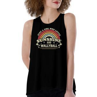 Wallyball A Girl Who Loves Sunshine And Wallyball Women's Loose Tank Top | Mazezy