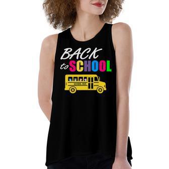 Welcome Back To School Here I Come 487 Shirt Women's Loose Fit Open Back Split Tank Top | Favorety