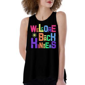 Welcome Back To School Kinders 486 Shirt Women's Loose Fit Open Back Split Tank Top | Favorety CA