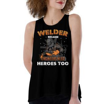 Welding Art Welder Slworker Welding Lover Women's Loose Tank Top | Mazezy