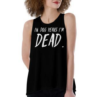 Womens Funny Old People Age 1951 70Th Birthday Gag Gift Party Idea Women's Loose Fit Open Back Split Tank Top - Seseable