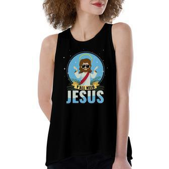 Yall Need Jesus Faith God Women's Loose Tank Top | Mazezy