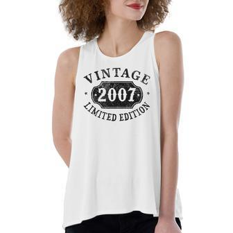 15 Years Old 15Th Birthday Boys Girls Teen Limited 2007 Birthday Party Women's Loose Tank Top | Mazezy