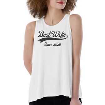 2Nd Wedding Aniversary For Her Best Wife Since 2020 Married Couples Women's Loose Tank Top | Mazezy
