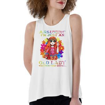 Assuming Im Just An Old Lady Hippie Women's Loose Tank Top | Mazezy