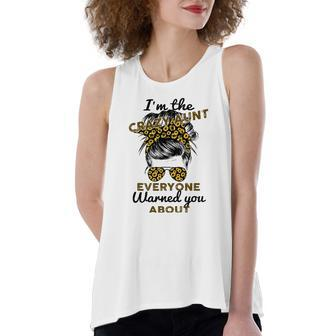 Auntie Im The Crazy Aunt Everyone Warned You About Women's Loose Tank Top | Mazezy