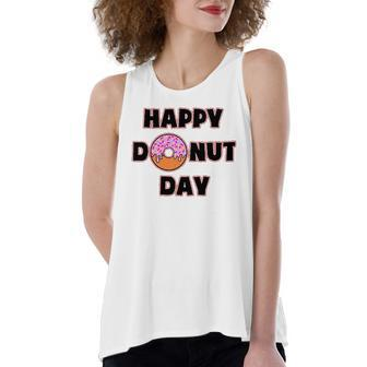 Donut For And Happy Donut Day Women's Loose Tank Top | Mazezy